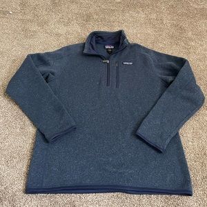 Patagonia blue quarter zip